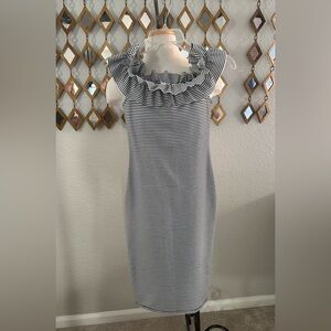 Zara Striped Midi Dress